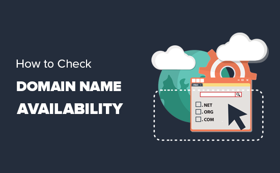 Check domain availability for registration.